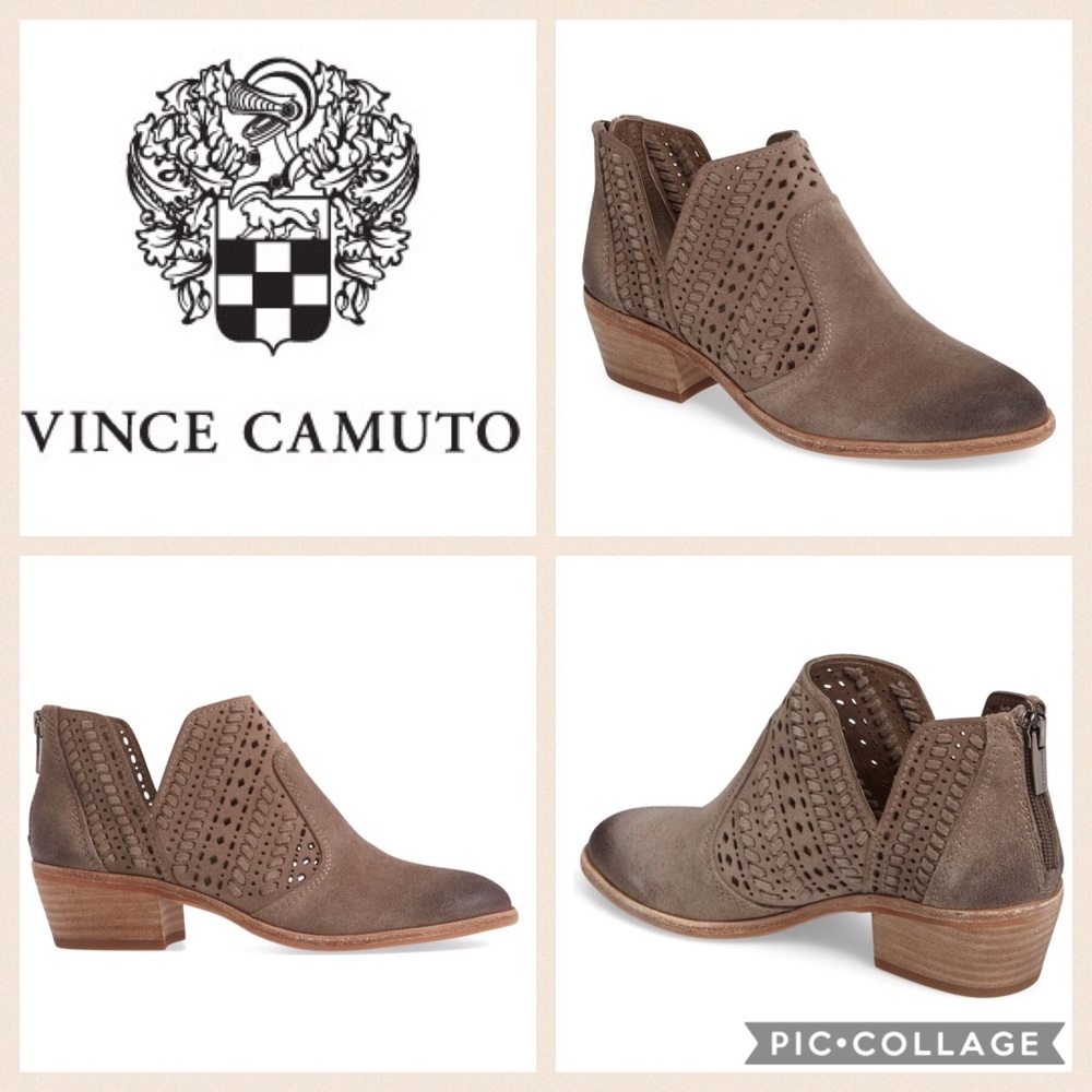 Vince Camuto Prasata Suede Bootie {Foxy} 6.5